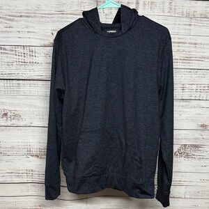 Express Heathered Blue Hoodie for Men
